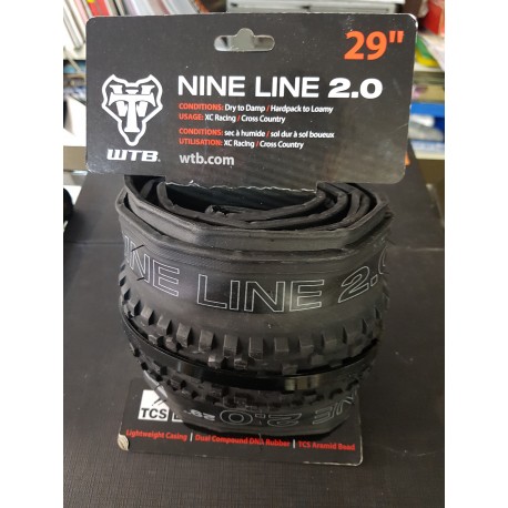 cubierta tubuless wtb nine line 29"2.0